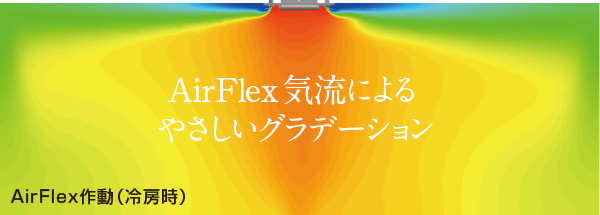 AirFlex気流によるやさしいグラデーション