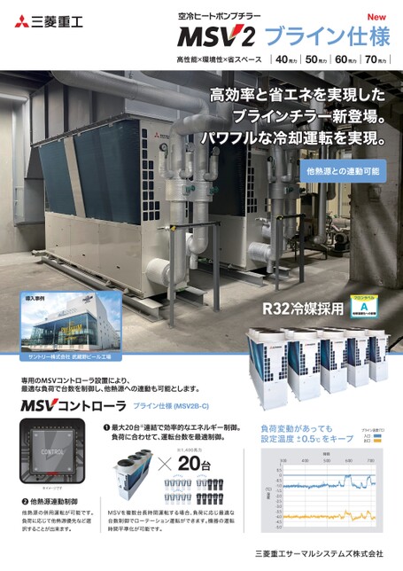 空冷ヒートポンプチラー ブライン仕様